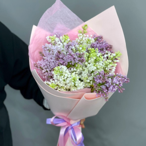 Букет из 11 веток сирени микс в Орехово-Зуево