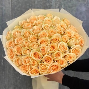 Букет из 51 розы Аваланж (60 см) в Орехово-Зуево