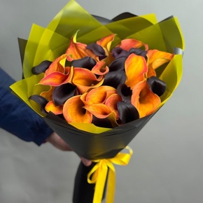 Букет "Карамель" из 29 калл в Орехово-Зуево