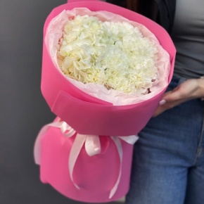 Букет "Гламур" из гортензии и диантусов в Орехово-Зуево