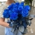 15 синих LUX роз Эквадор (70 см) в Орехово-Зуево