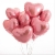 Сердце розовое фольгированный шар с гелием (45 см) в Орехово-Зуево