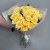 Букет из 21  из пионовидной розы Баттеркап (60 см) в Орехово-Зуево