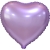 Сердце сиреневое фольгированный шар с гелием (45 см) в Орехово-Зуево