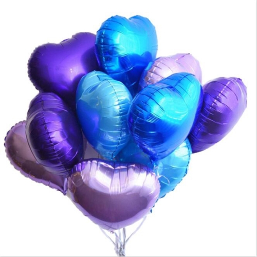 Сердце сиреневое фольгированный шар с гелием (45 см) в Орехово-Зуево