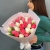 Букет из 25 кораллово-белых тюльпанов в Орехово-Зуево