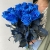 15 синих LUX роз Эквадор (70 см) в Орехово-Зуево