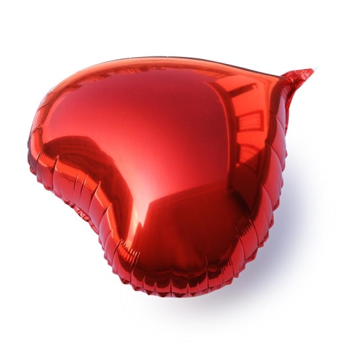 Сердце красное фольгированный шар с гелием (45 см) в Орехово-Зуево