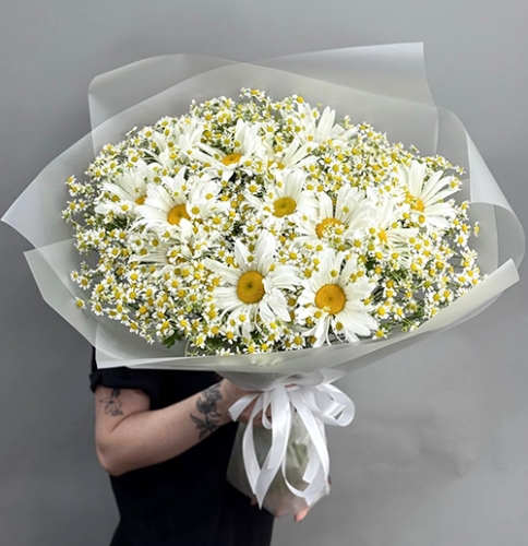 Букет из ромашек микс в Орехово-Зуево